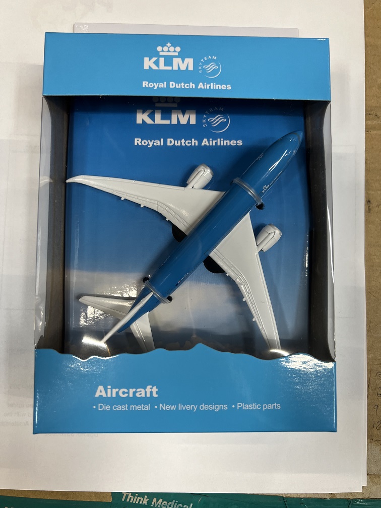 Speelgoedvliegtuig KLM boeing 787