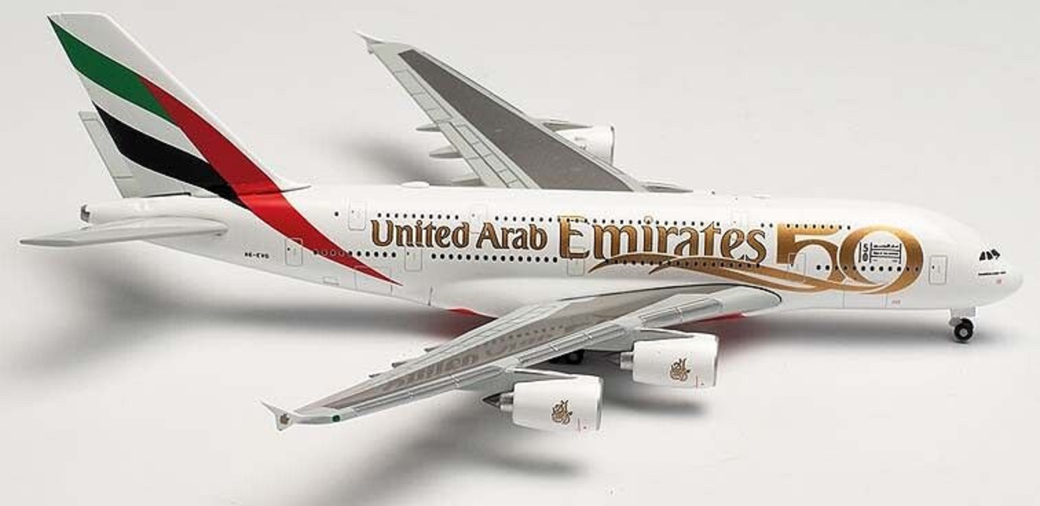 Airbus A380-800 Emirates UAE 50th Anniversary