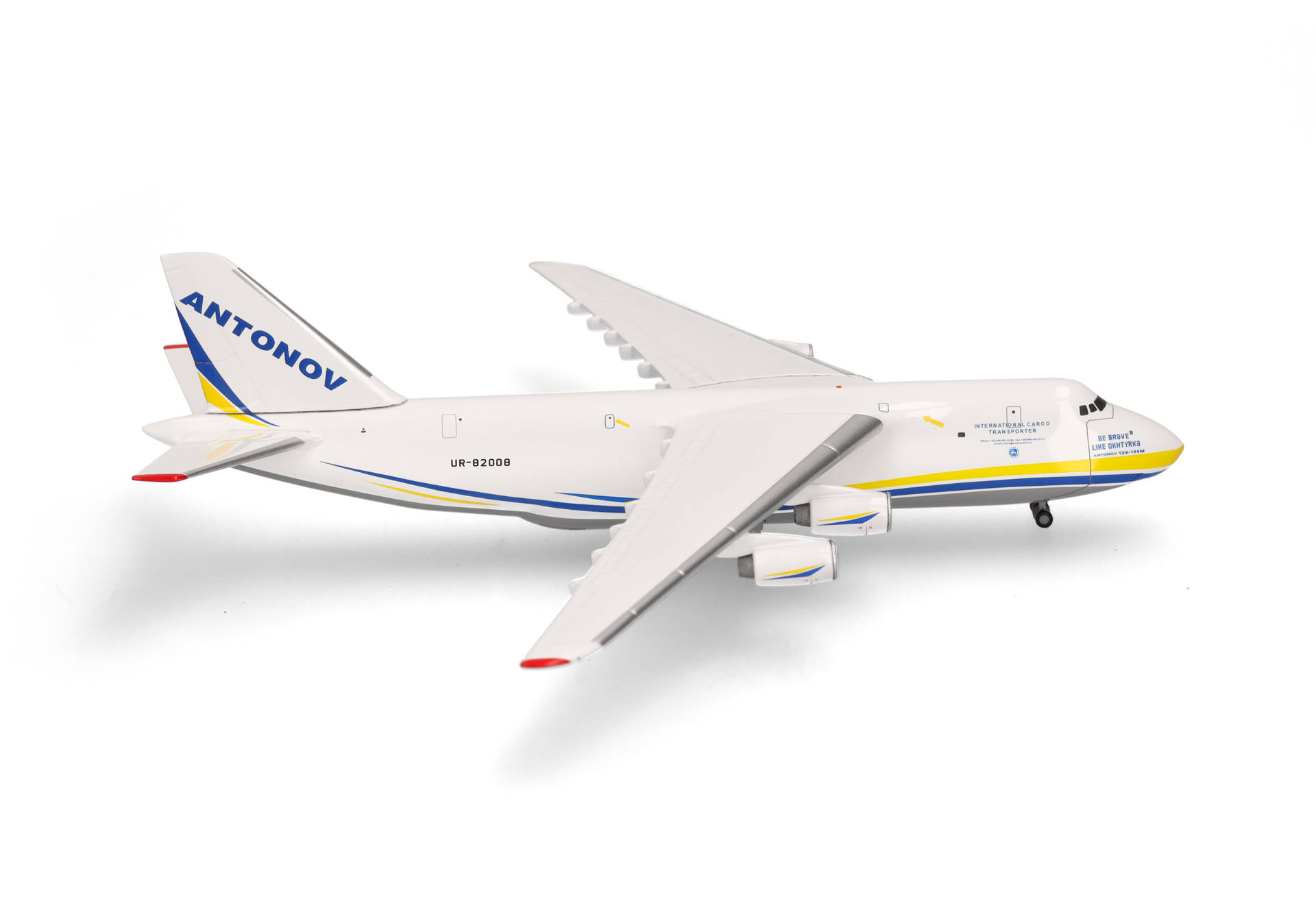 Antonov AN-124 Antonov Airl. UR-82008 Be brave like Okhtyrka