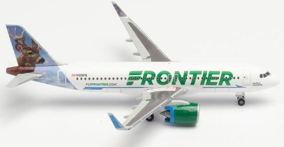 Airbus A320neo Frontier Airlines Wilbur the Whitetail