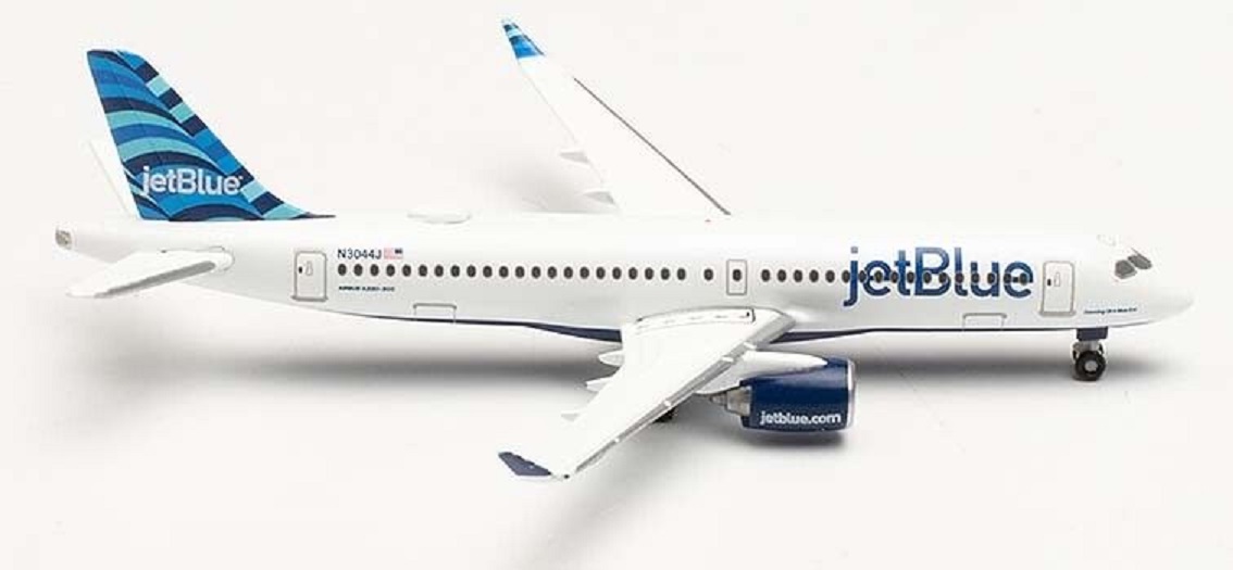 Airbus A220-300 JetBlue Hops tail design