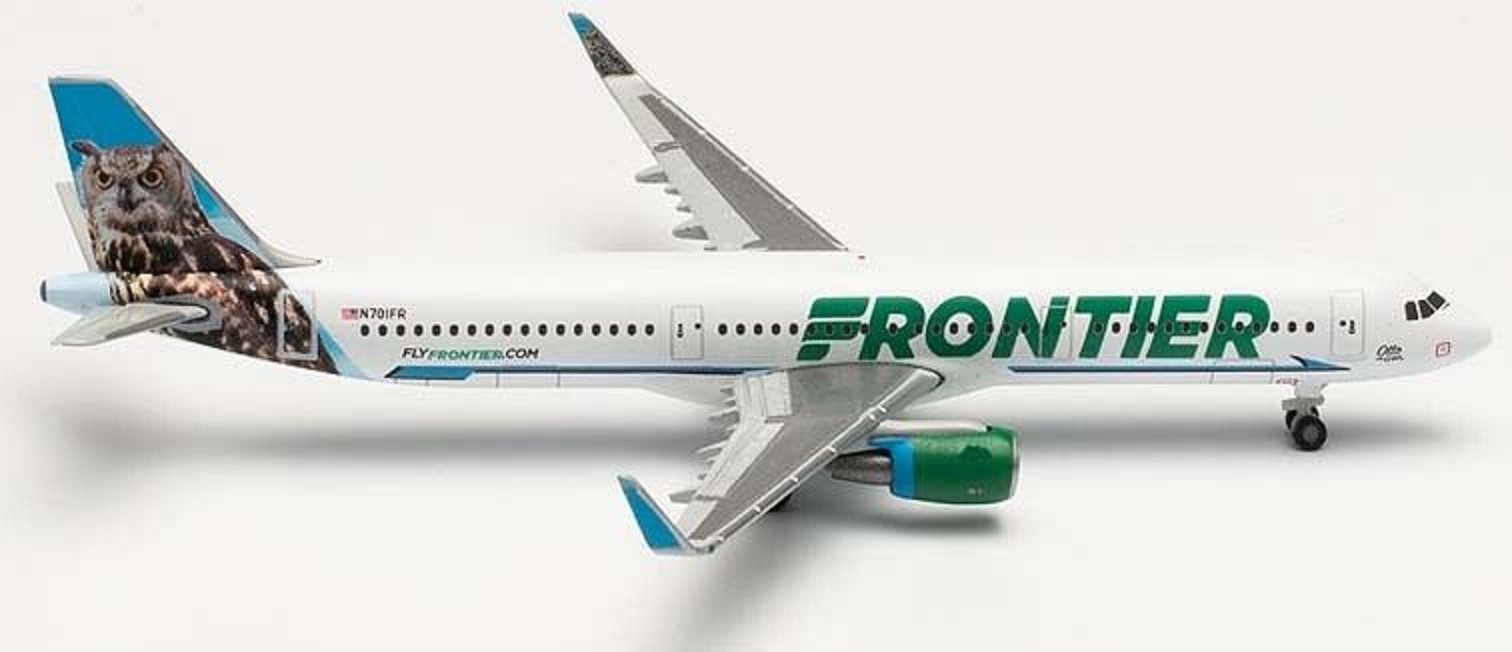 Airbus A321 Frontier Airlines Otto the Owl