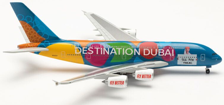 Airbus A380-800 Emirates Destination Dubai